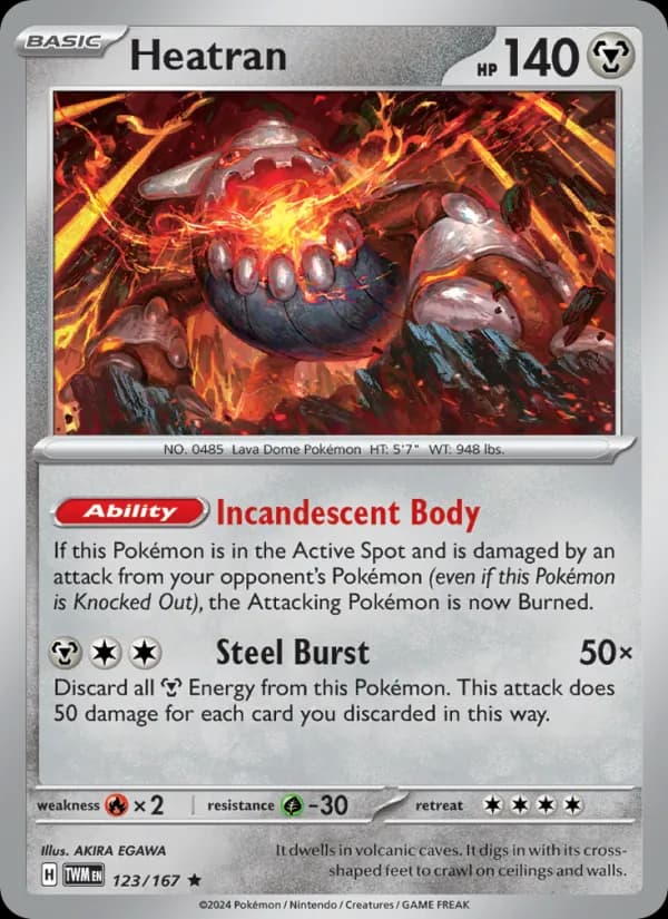 Heatran — Twilight Masquerade, Rare