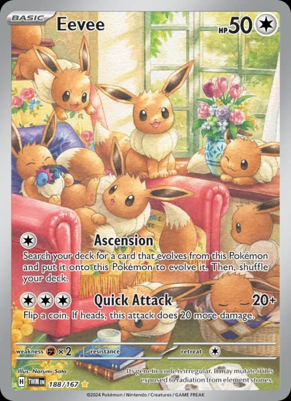Eevee — Twilight Masquerade, Illustration rare