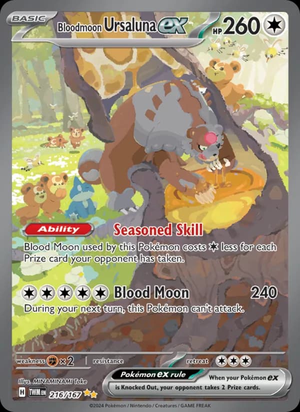Bloodmoon Ursaluna ex — Twilight Masquerade, Special illustration rare