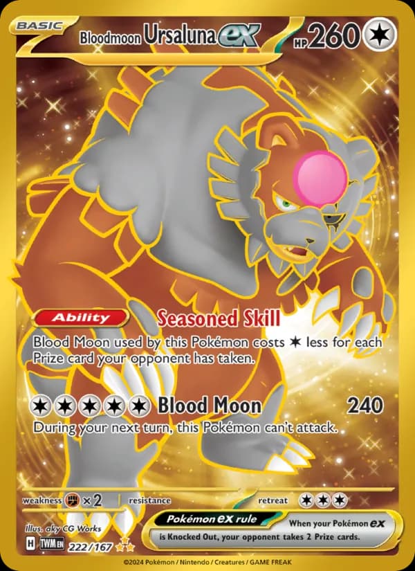 Bloodmoon Ursaluna ex — Twilight Masquerade, Hyper rare