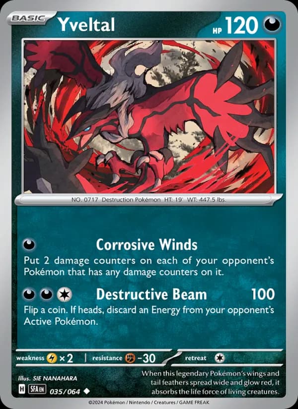 Yveltal — Shrouded Fable, Uncommon