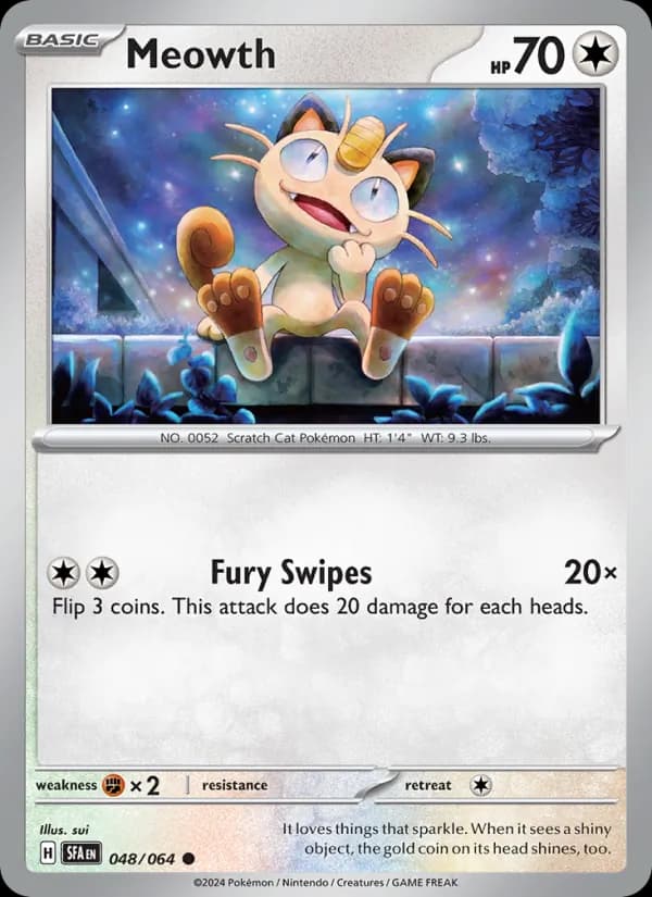 Meowth — Shrouded Fable, Common