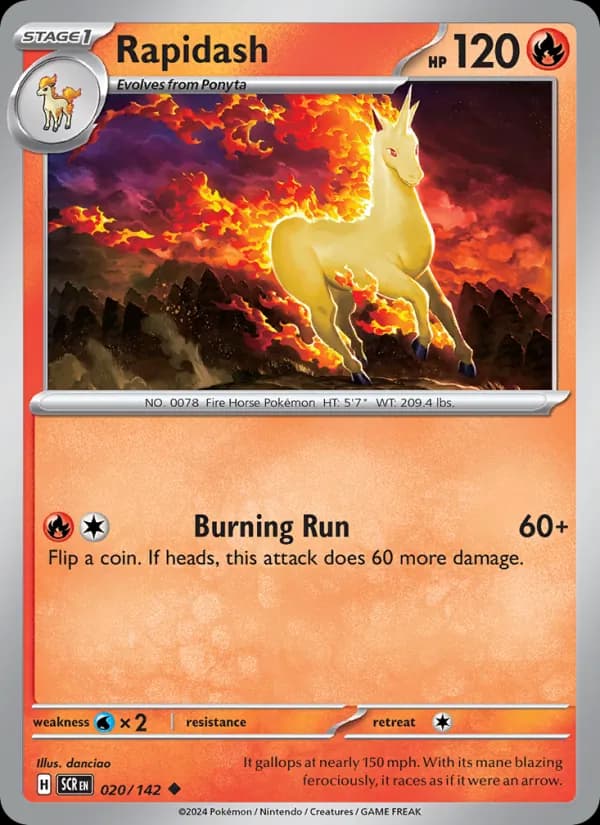 Rapidash — Stellar Crown, Uncommon