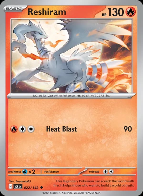 Reshiram — Stellar Crown, Uncommon
