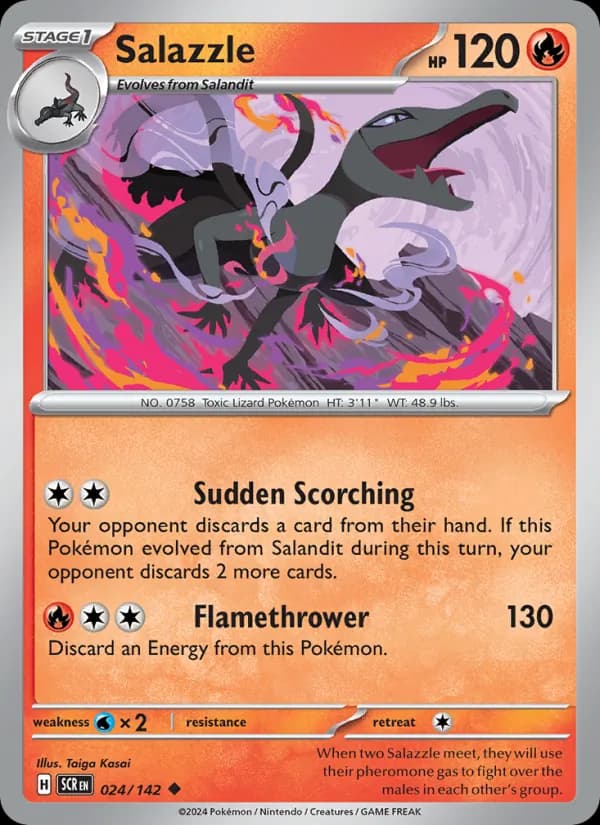 Salazzle — Stellar Crown, Uncommon