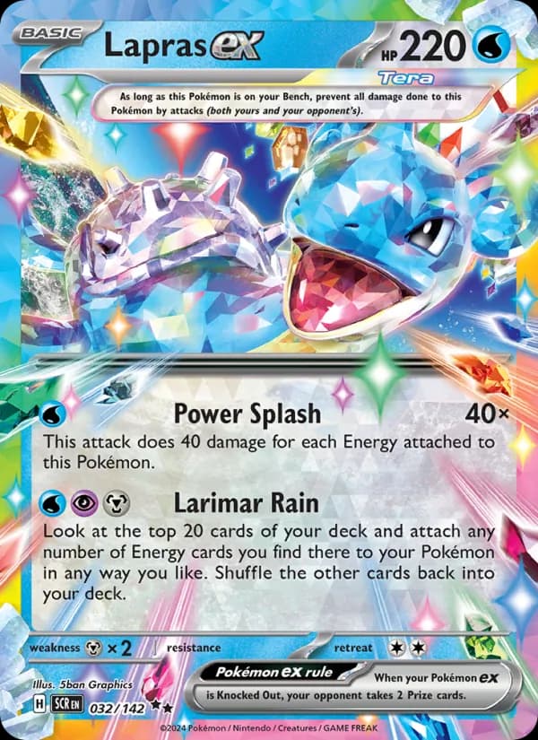 Lapras ex — Stellar Crown, Double rare