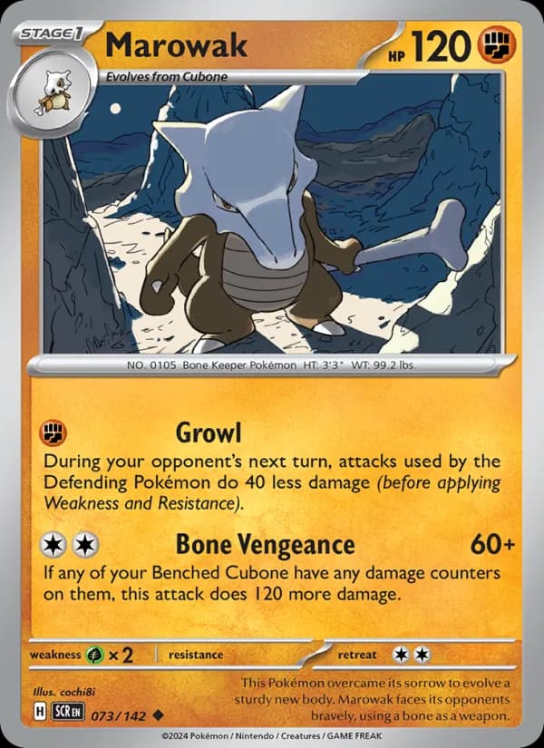 Marowak — Stellar Crown, Uncommon