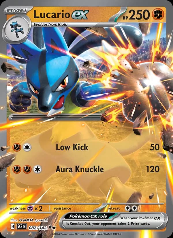 Lucario ex — Stellar Crown, Double rare