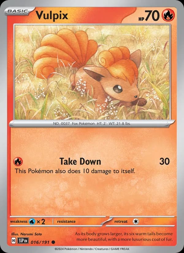 Vulpix — Surging Sparks, Common