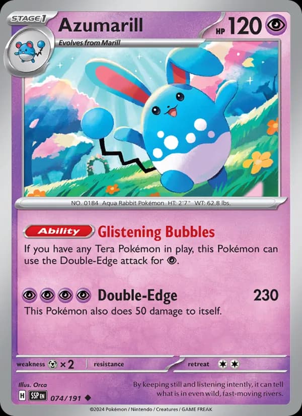 Azumarill — Surging Sparks, Uncommon