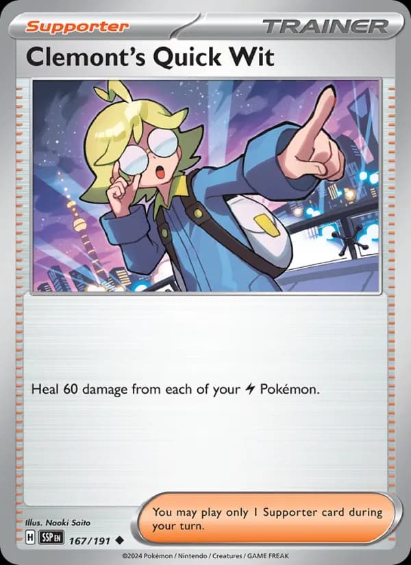 Clemont's Quick Wit — Surging Sparks, Uncommon