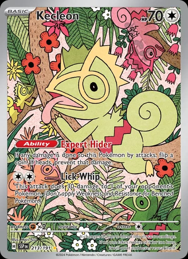 Kecleon — Surging Sparks, Illustration rare