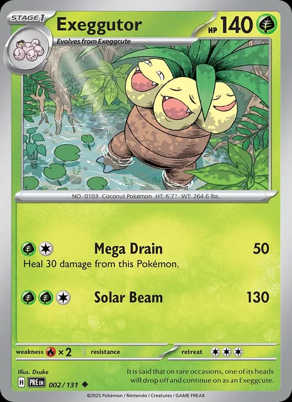 Exeggutor — Prismatic Evolutions, Uncommon