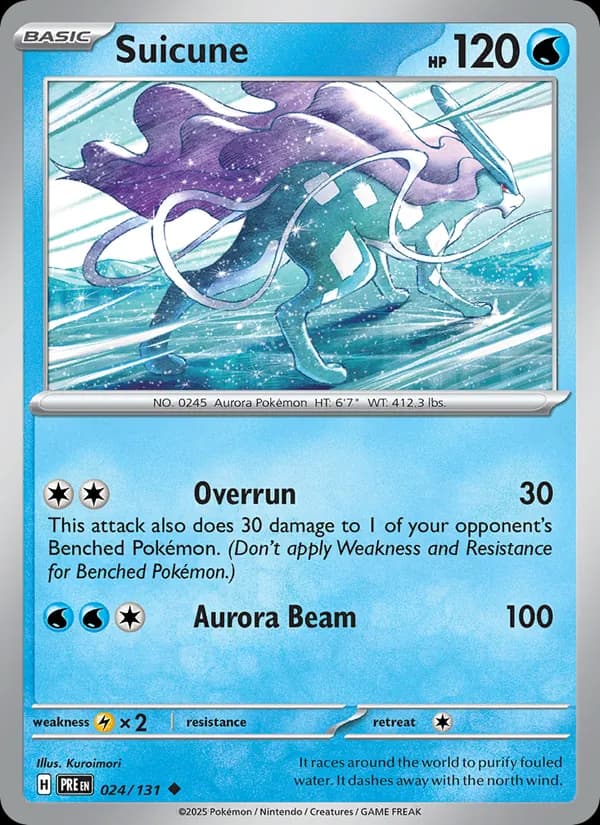 Suicune — Prismatic Evolutions, Uncommon