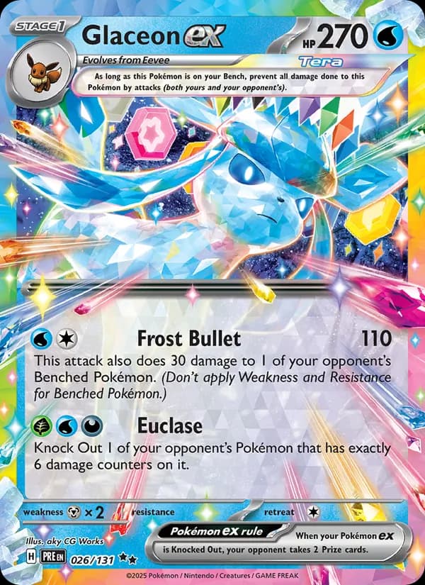 Glaceon ex — Prismatic Evolutions, Double rare