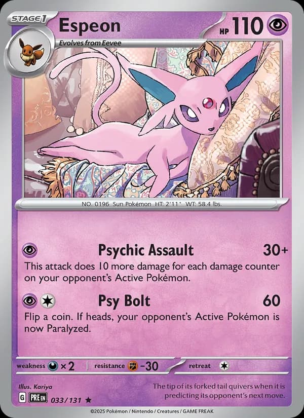 Espeon — Prismatic Evolutions, Rare