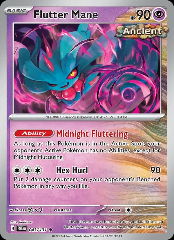 Flutter Mane — Prismatic Evolutions, Rare