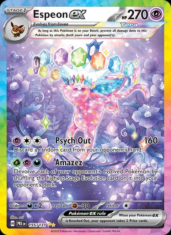 Espeon ex — Prismatic Evolutions, Special illustration rare
