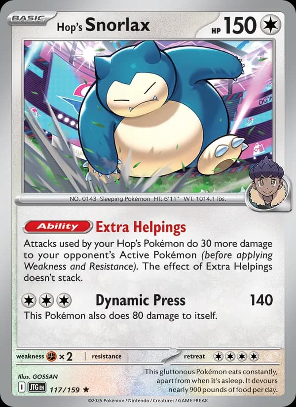 Hop's Snorlax — Journey Together, Rare