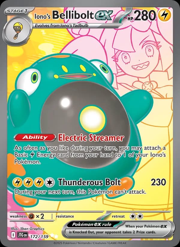 Iono's Bellibolt ex — Journey Together, Ultra Rare