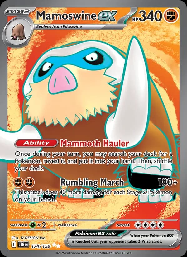 Mamoswine ex — Journey Together, Ultra Rare