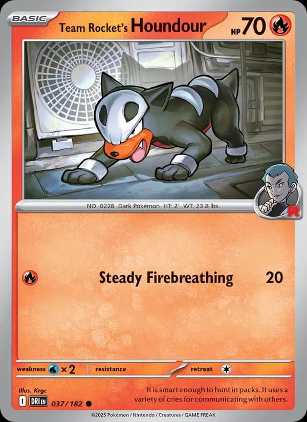 Team Rocket's Houndour — Destined Rivals, Common