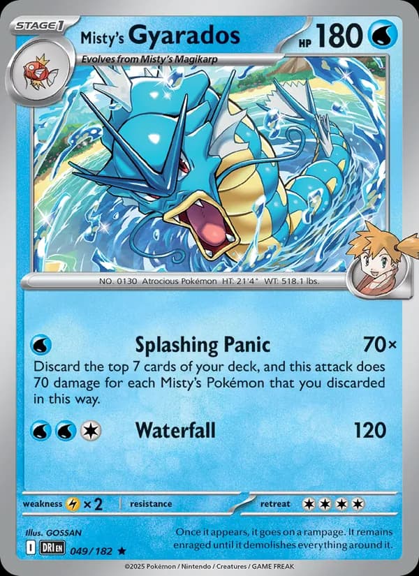 Misty's Gyarados — Destined Rivals, Rare