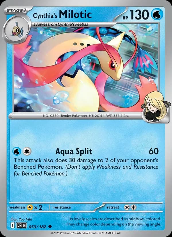 Cynthia's Milotic — Destined Rivals, Uncommon
