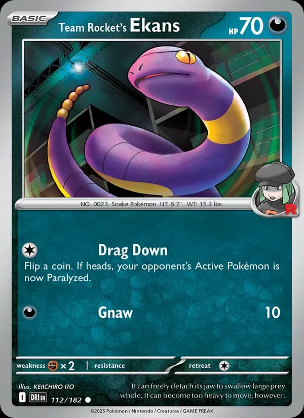 Team Rocket's Ekans — Destined Rivals, Common