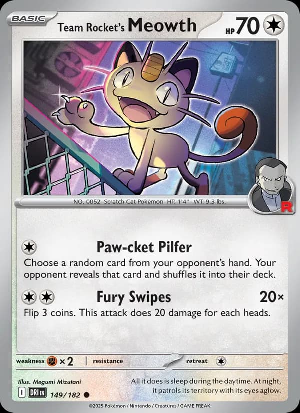 Team Rocket's Meowth — Destined Rivals, Common