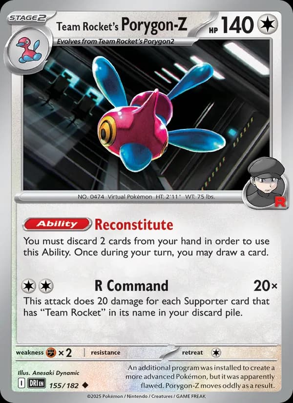 Team Rocket's Porygon-Z — Destined Rivals, Uncommon