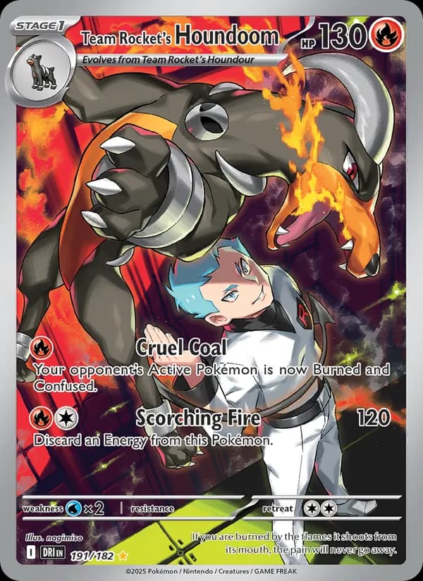 Team Rocket's Houndoom — Destined Rivals, Illustration rare