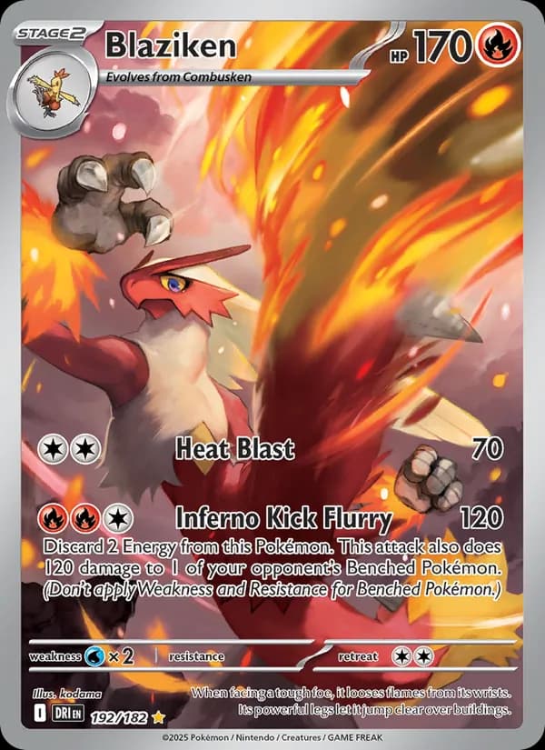 Blaziken — Destined Rivals, Illustration rare