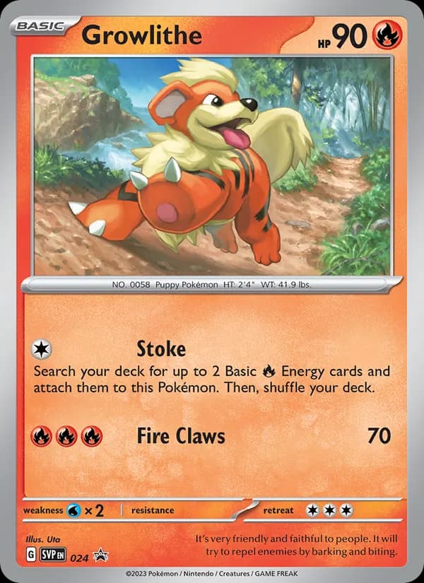 Growlithe — SVP Black Star Promos, None