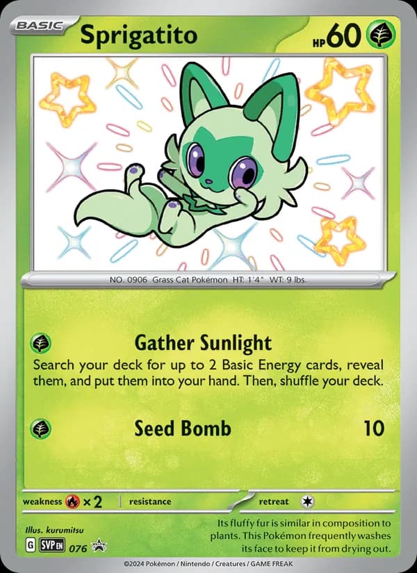 Sprigatito — SVP Black Star Promos, None