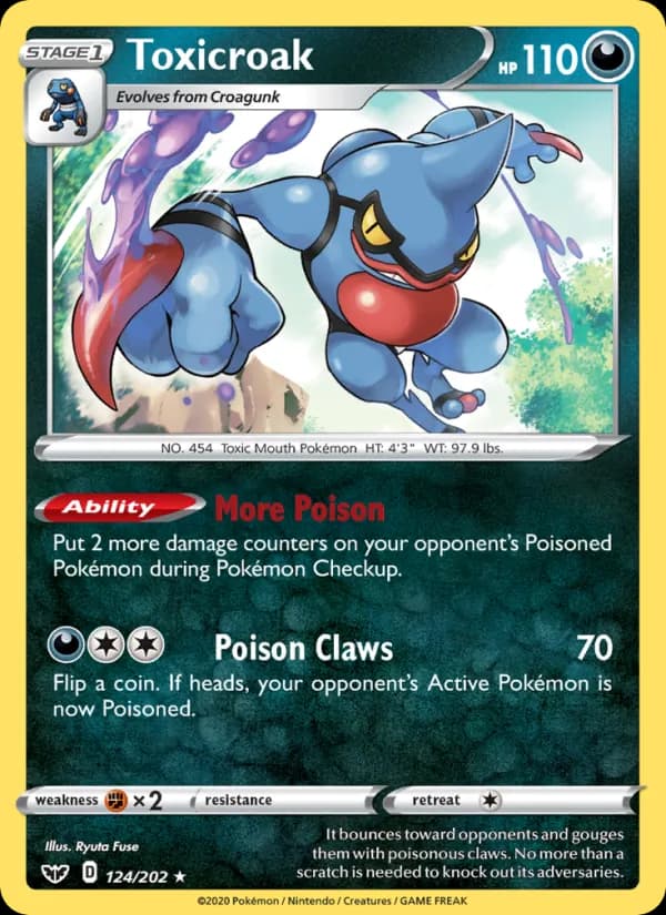 Toxicroak — Sword & Shield, Holo Rare