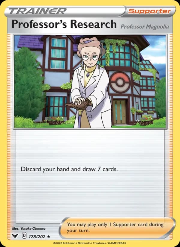 Professor's Research (Professor Magnolia) — Sword & Shield, Holo Rare