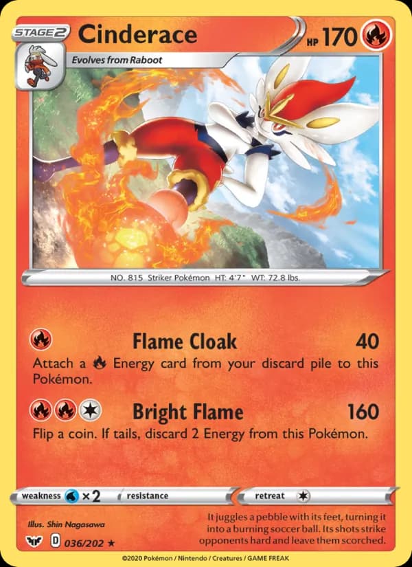Cinderace — Sword & Shield, Rare
