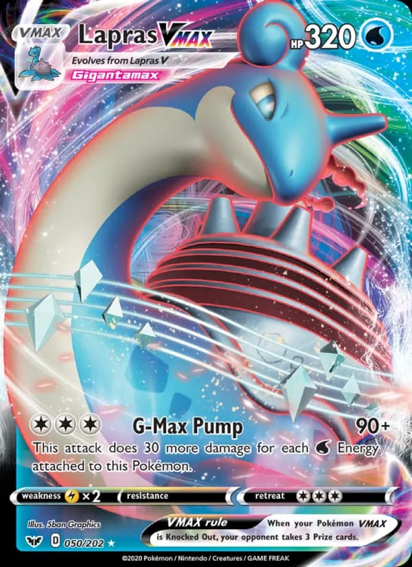 Lapras VMAX — Sword & Shield, Holo Rare VMAX