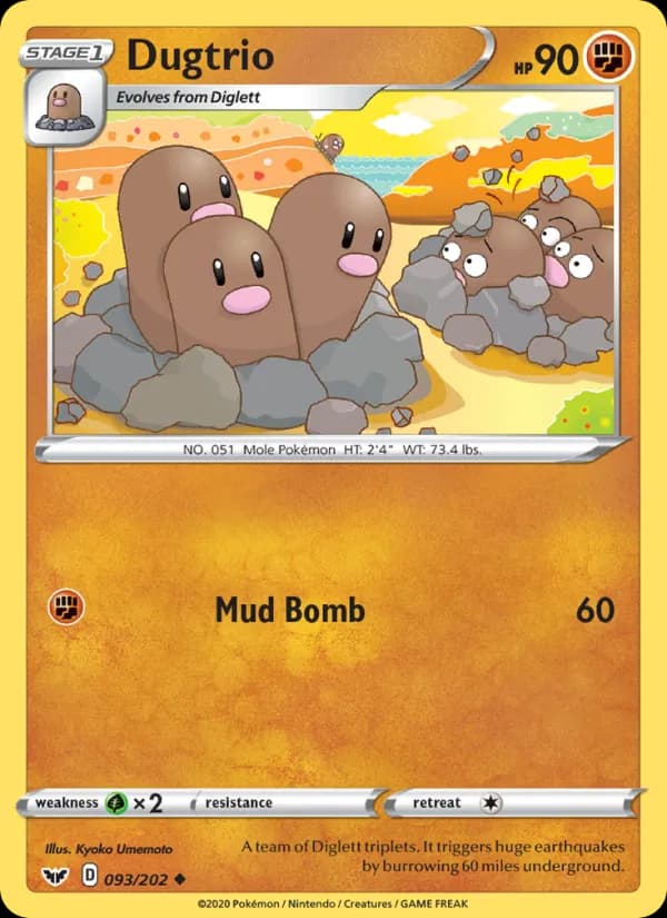 Dugtrio — Sword & Shield, Uncommon
