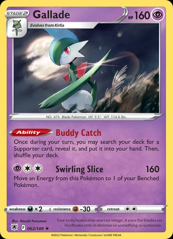 Gallade — Astral Radiance, Holo Rare