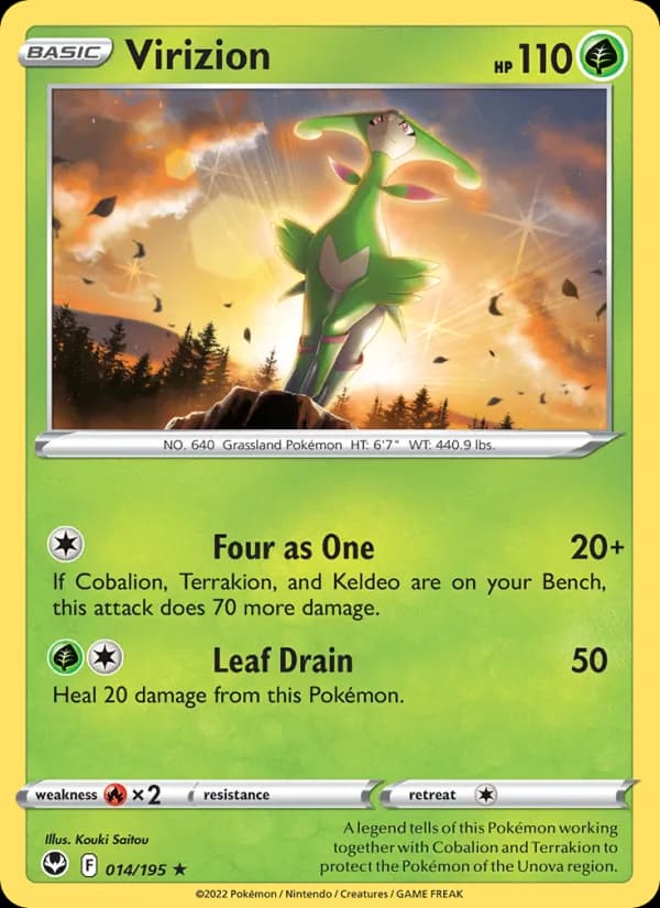 Virizion — Silver Tempest, Rare