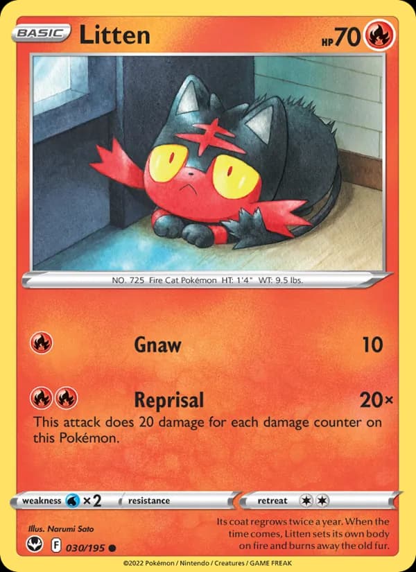 Litten — Silver Tempest, Common