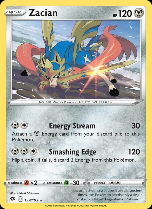 Zacian — Rebel Clash, Rare
