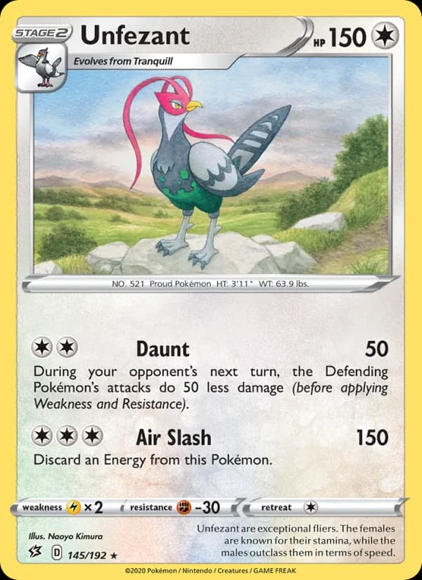 Unfezant — Rebel Clash, Rare