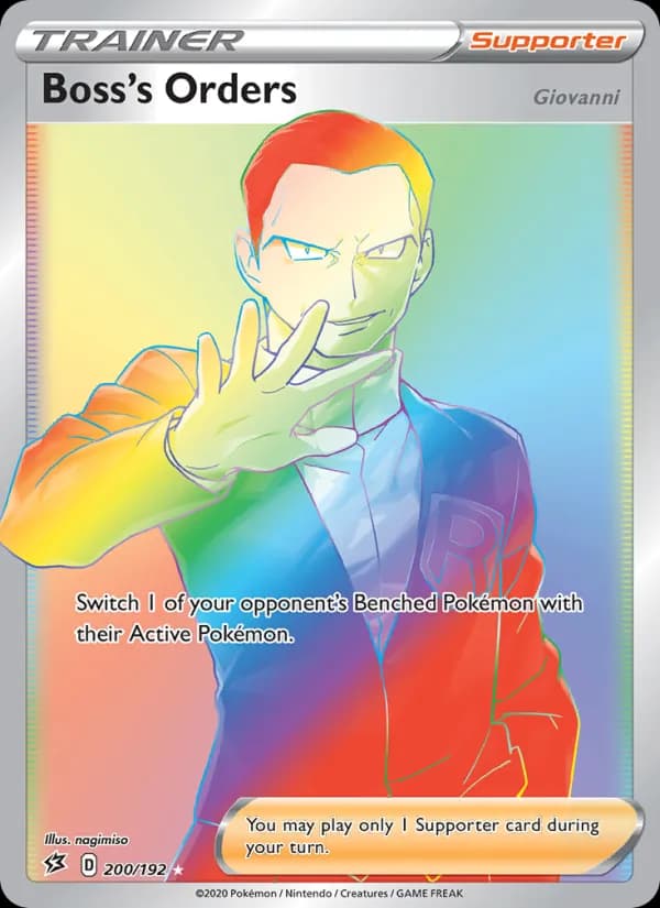 Boss's Orders (Giovanni) — Rebel Clash, Secret Rare