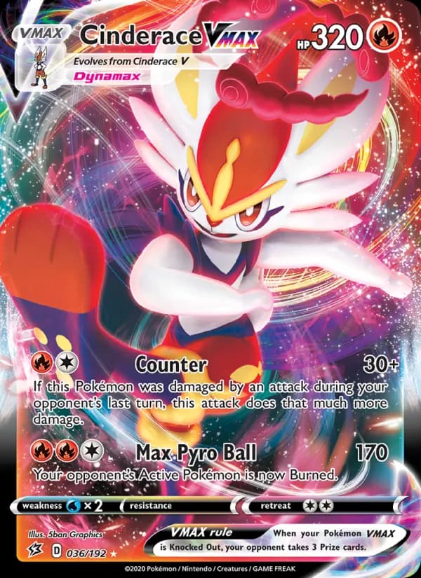 Cinderace VMAX — Rebel Clash, Holo Rare VMAX