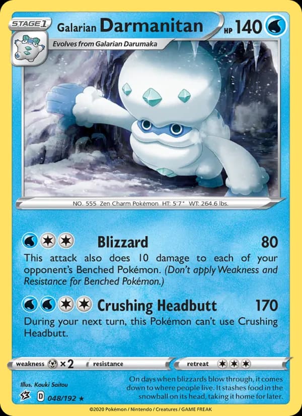 Galarian Darmanitan — Rebel Clash, Rare