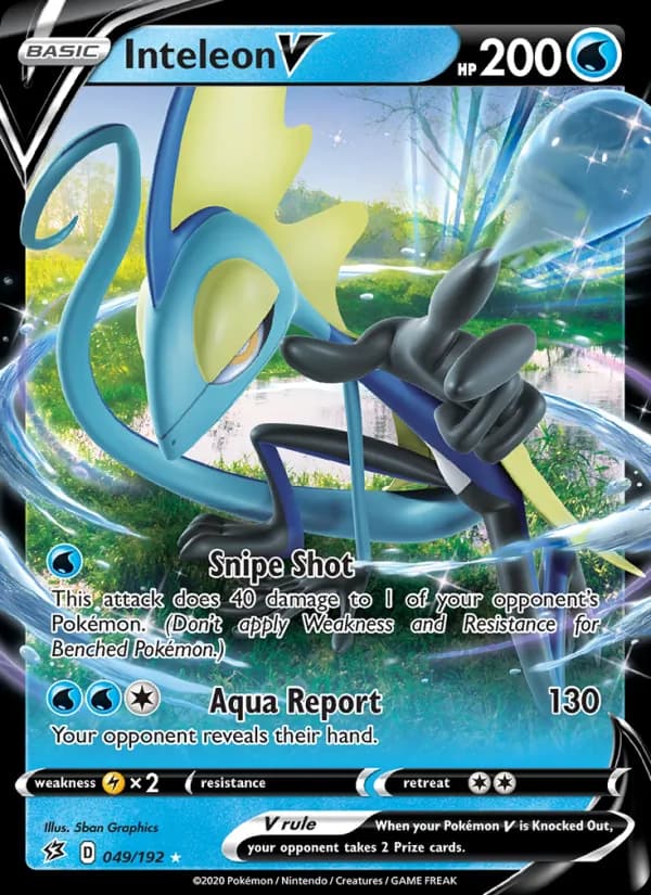 Inteleon V — Rebel Clash, Holo Rare V