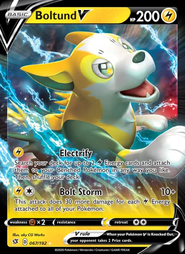 Boltund V — Rebel Clash, Holo Rare V